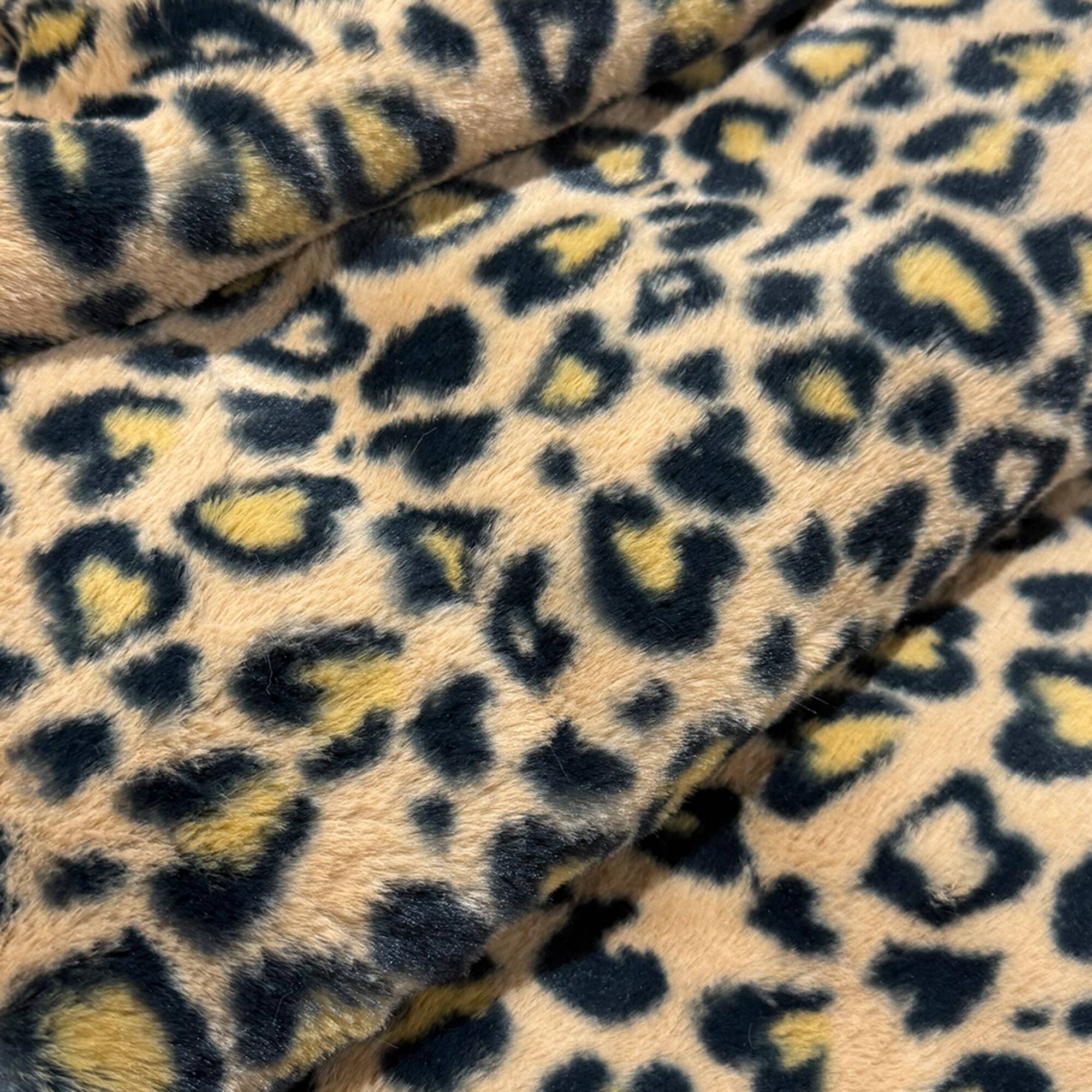 Feldman Black Faux Cheetah Fur